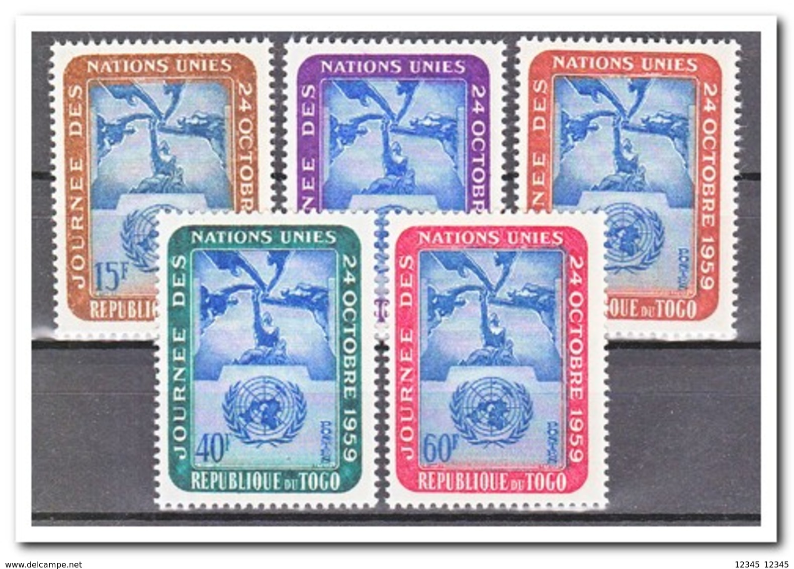 Togo 1959, Postfris MNH, United Nations Day - Togo (1960-...)