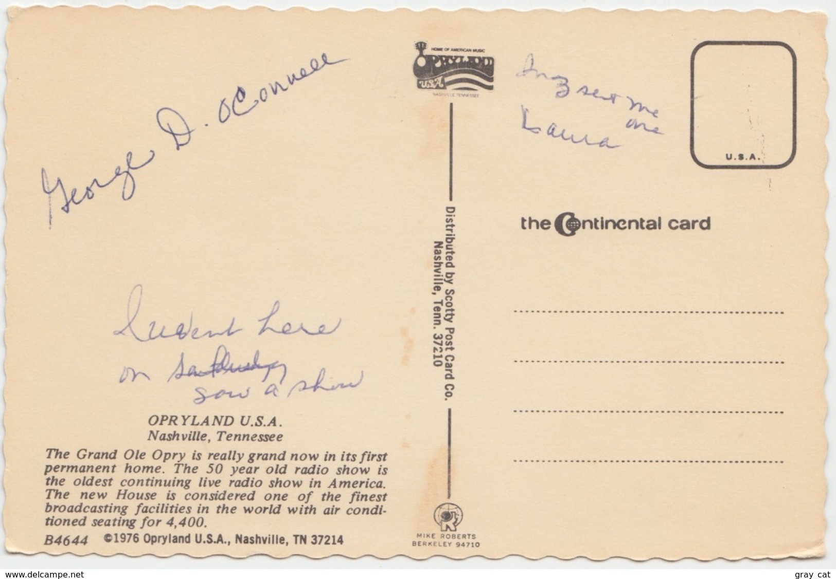 The Grand Ole Opry House, OPRYLNAD, USA, Nashville, Tennessee, Used Postcard [21690] - Nashville