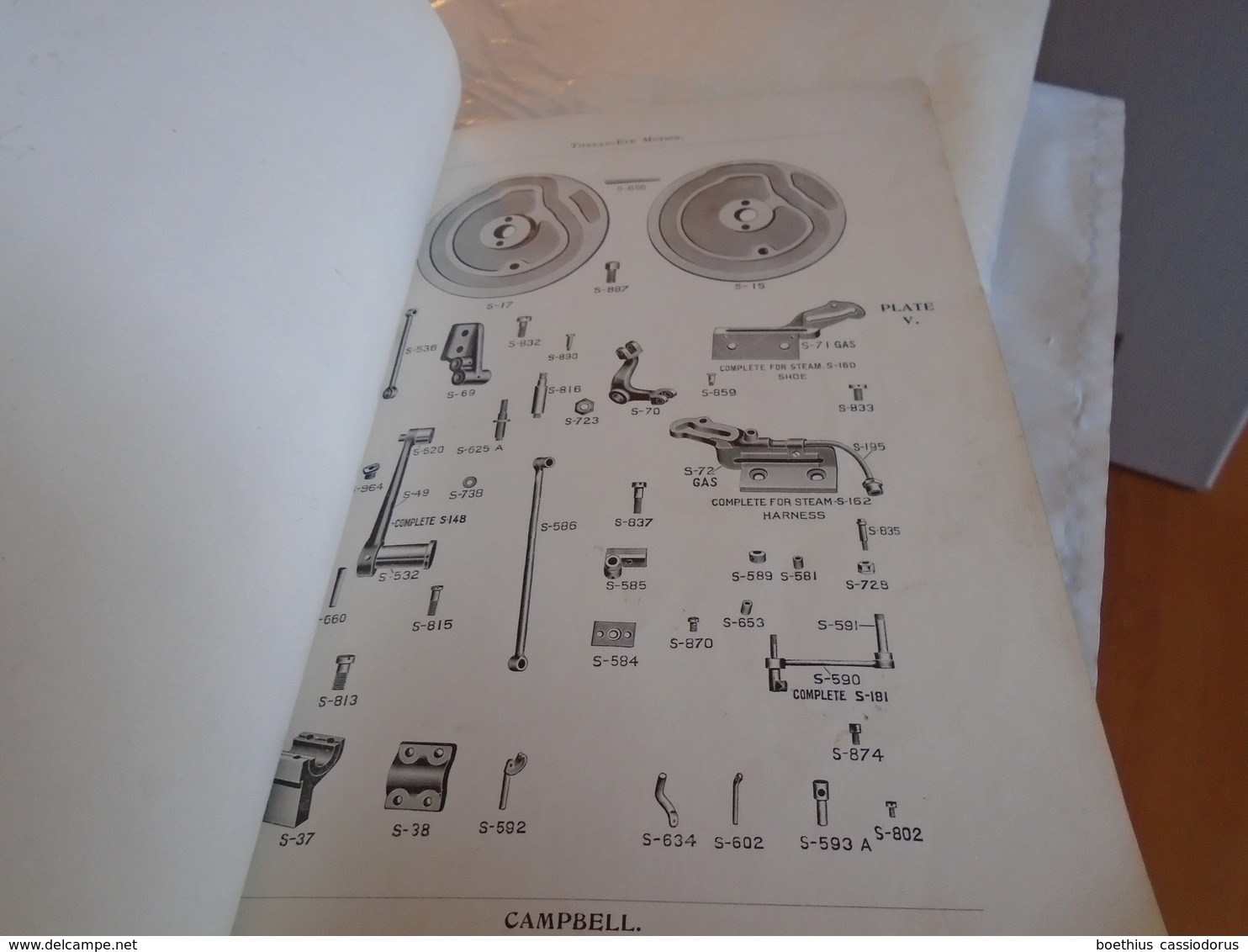 Catalog Of Parts 1913 CAMPBELL BOSWORTH MACHINERY CO. / MACHINE A COUDRE SEWING MACHINES - Matériel Et Accessoires