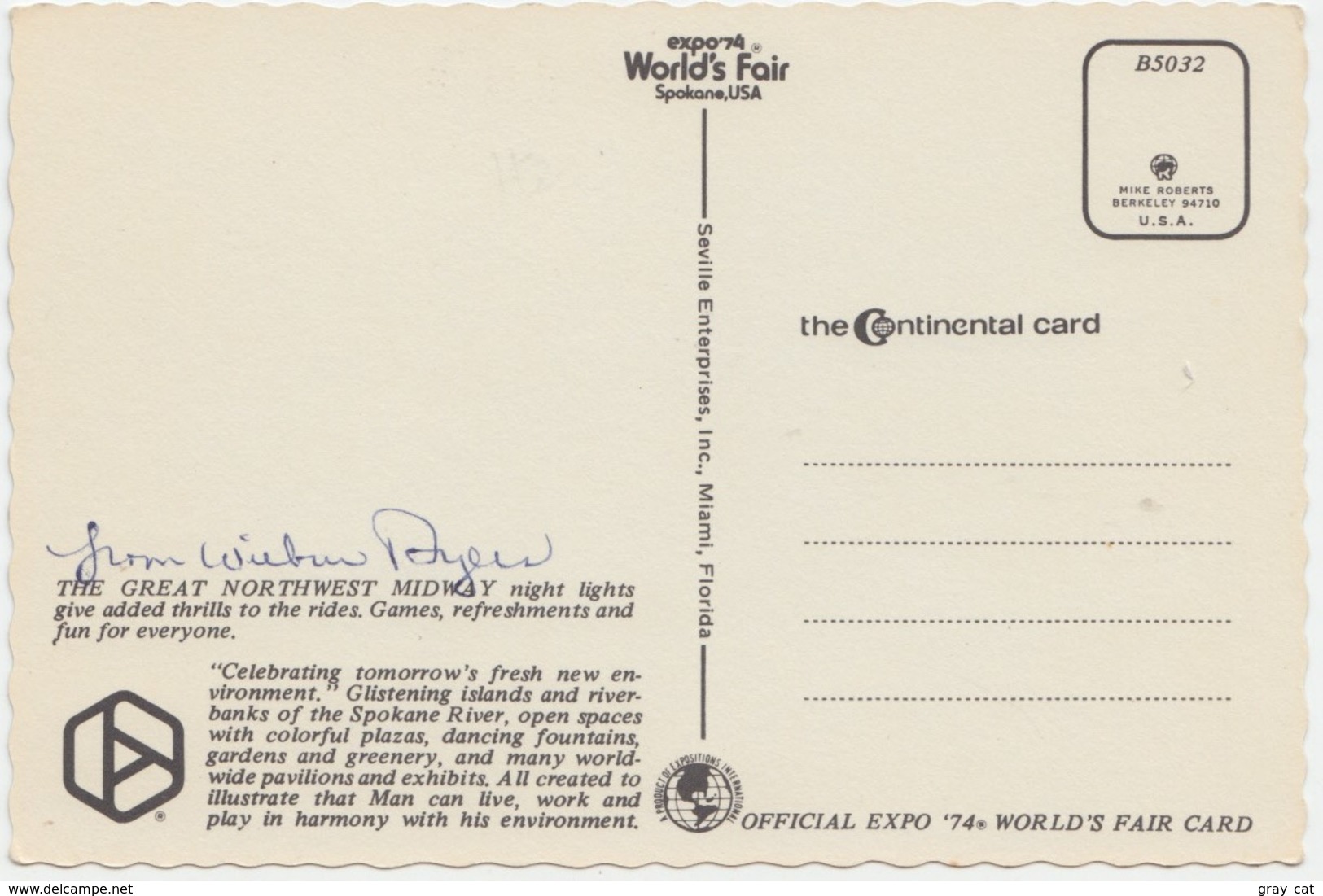 Great Northwest Midway, Expo 74 World's Fair, Spokane, USA, Postcard [21698] - Spokane