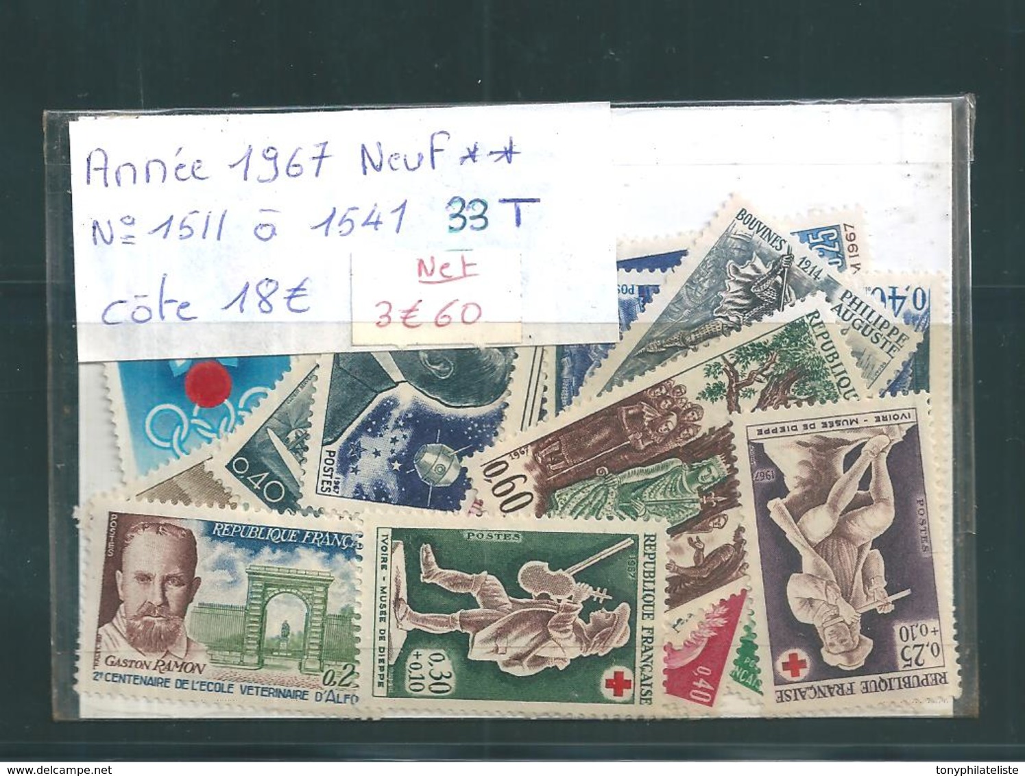 France Année 1967 Complète Neuve **  N°1511 A 1541 - 1960-1969