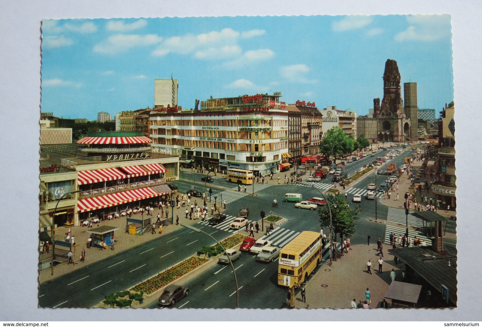 (10/3/80) AK "Berlin" Kurfürstendamm Mit Alter Und Neuer Kaiser-Wilhelm-Gedächtniskirche - Wilmersdorf