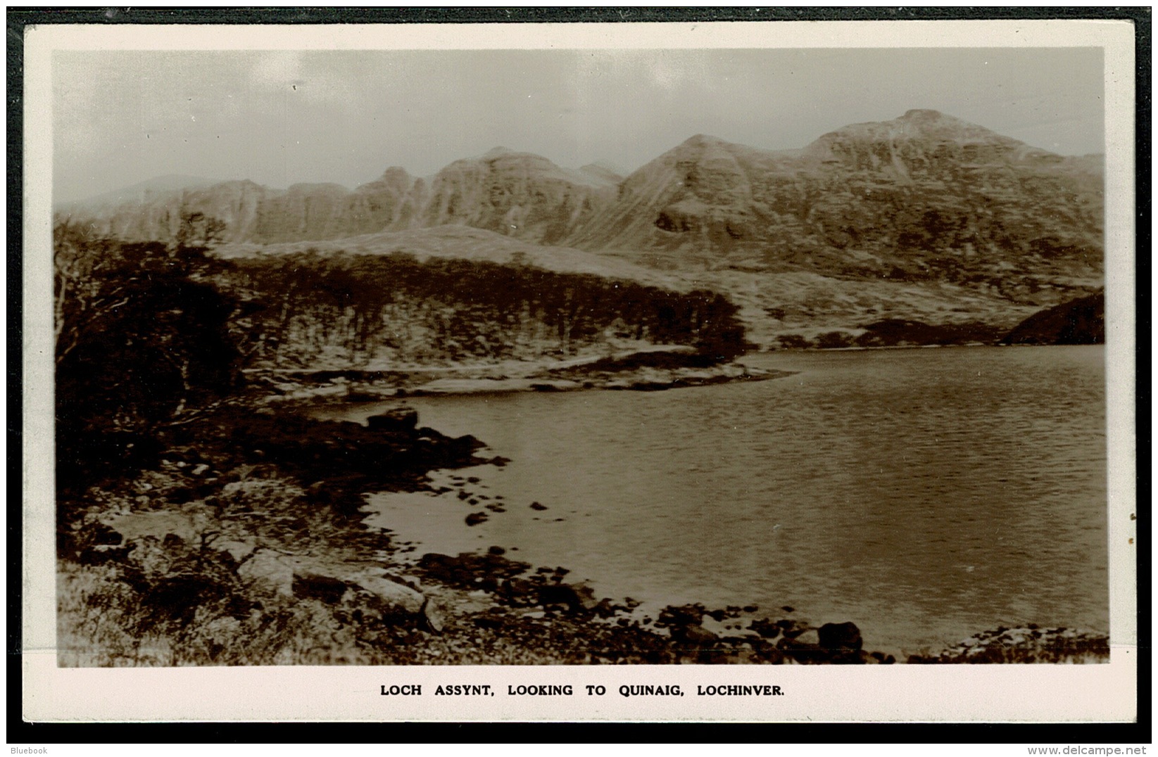 RB 1215 - Real Photo Postcard - Loch Assynt Looking To Quinaig Lochinver Sutherland - Sutherland