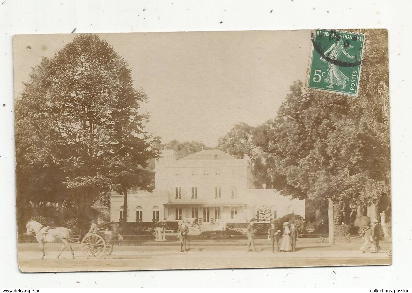 Carte Photo , Attelage , Cheval , Lieu à Identifier , écrite ,3 Scans - Autres & Non Classés