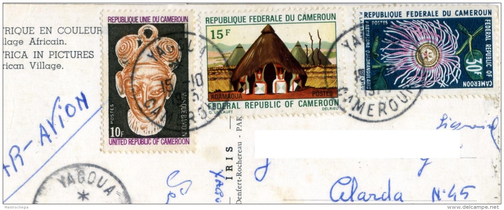 CAMEROUN  CAMEROON  Village Africain  3 Nice Stamps - Camerun