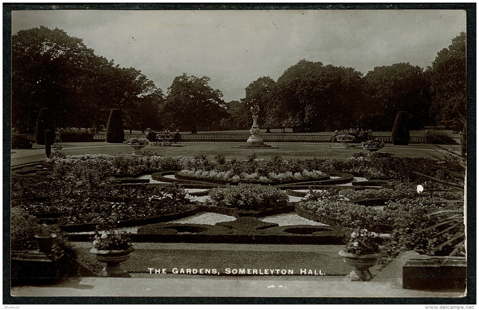 RB 1214 - 1912 Real Photo Postcard - The Gardens Somerleyton Hall - Lowestoft Suffolk - Lowestoft