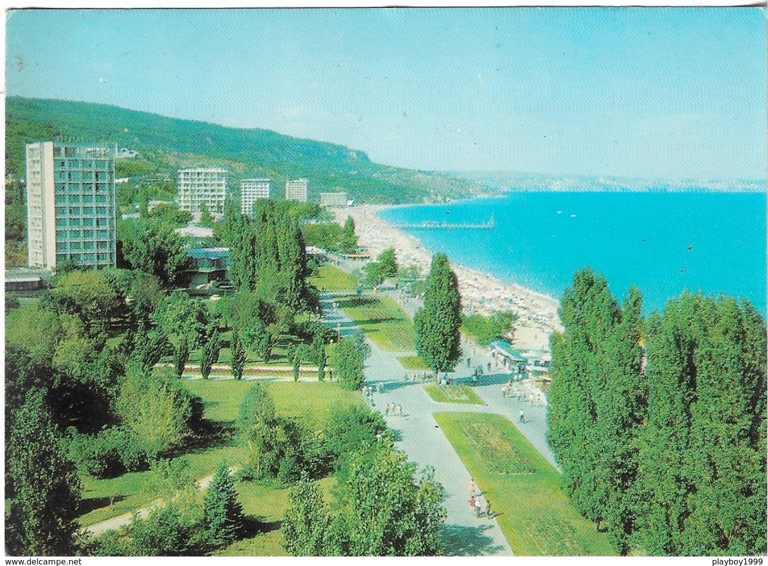 Europe - Bulgarie - Vue De Zlatni Plassatet - 3 Timbres Philatéliques Au Verso, Voir Scan -  Cpm - écrite - - Bulgarie