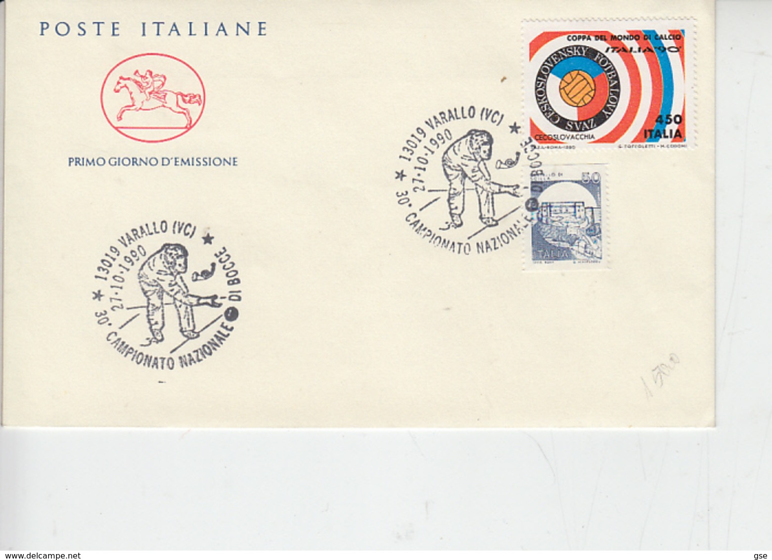 ITALIA  1990 - Campionato Nazionale  - Varallo - Bowls