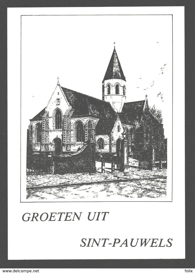 Sint-Pauwels - Kerk - Illustratie - Nieuwstaat - Sint-Gillis-Waas