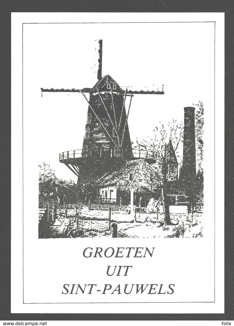 Sint-Pauwels - Roomanmolen - Illustratie - Nieuwstaat - Moulin / Mill - Sint-Gillis-Waas