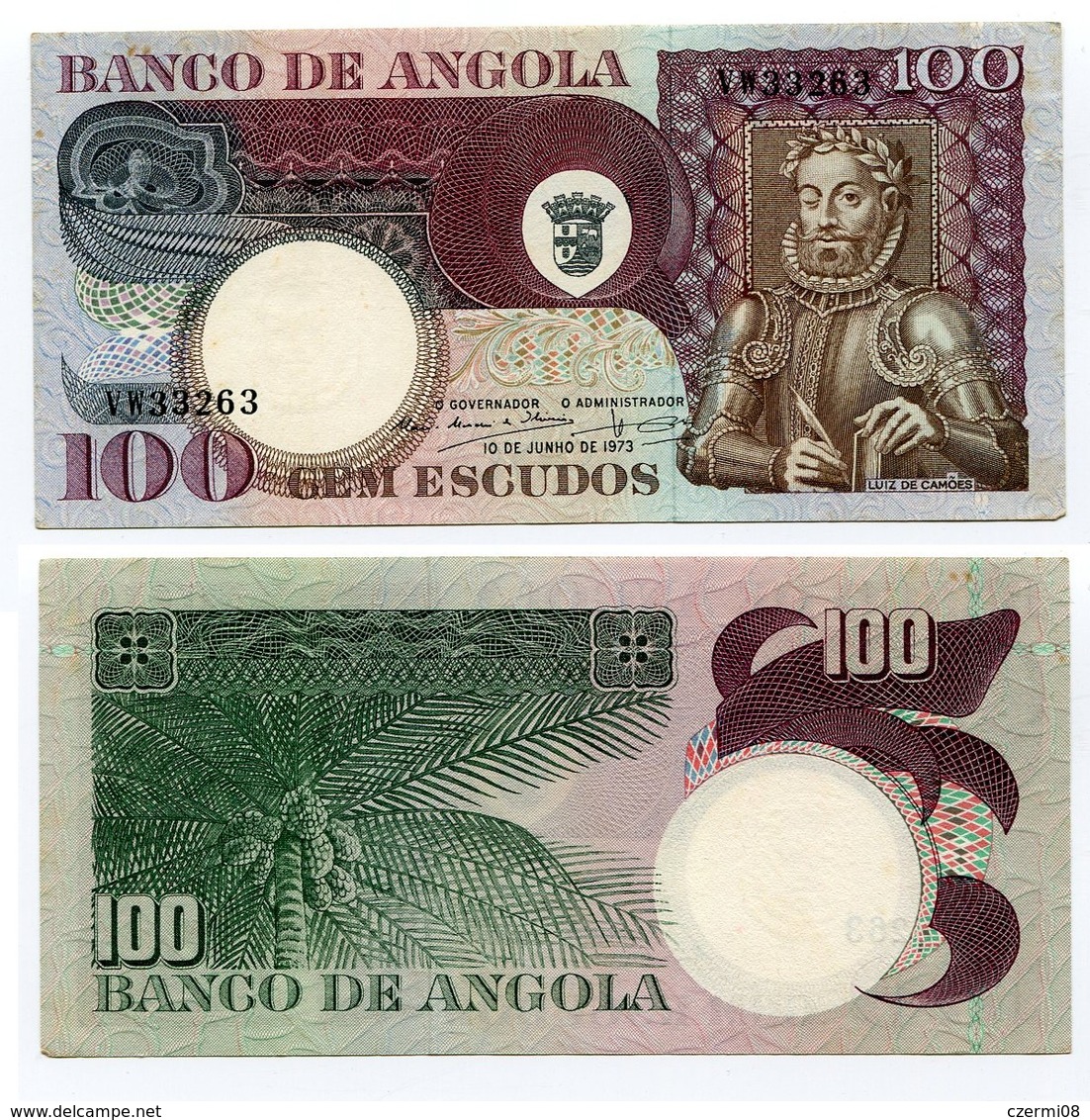 Angola - 100 Escudos 1973 - Angola