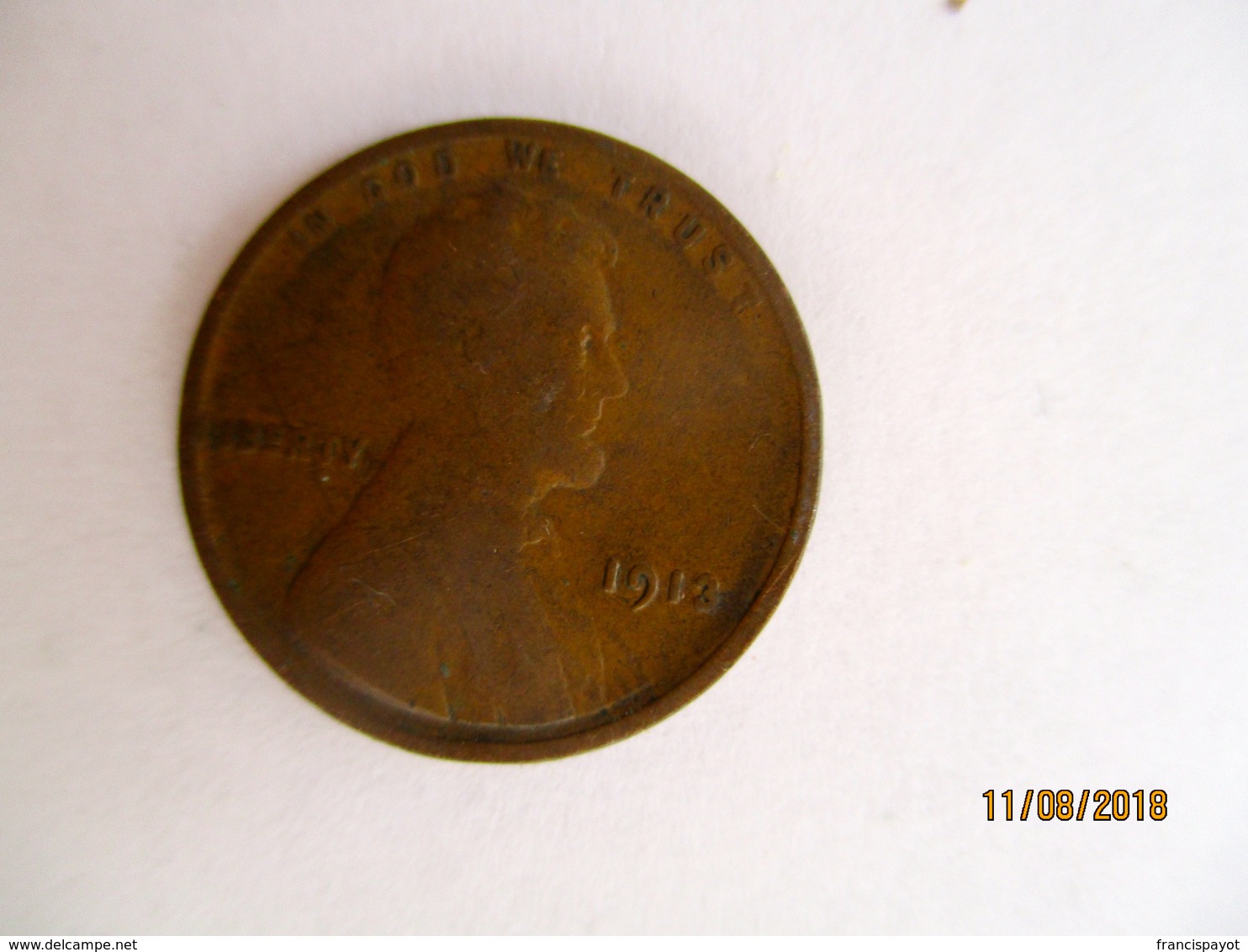 USA 1 Cent 1913 - 1909-1958: Lincoln, Wheat Ears Reverse