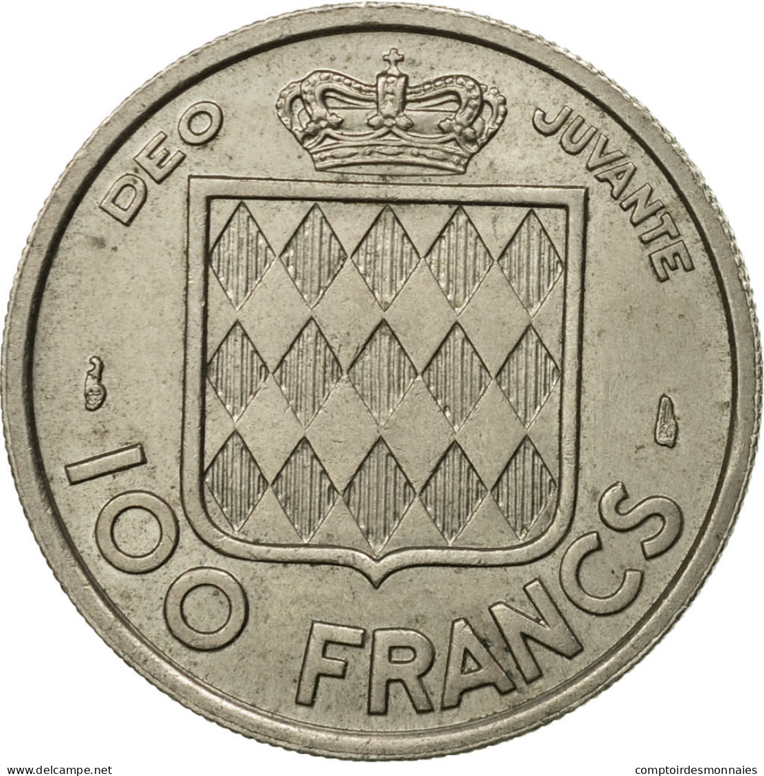 Monnaie, Monaco, Rainier III, 100 Francs, Cent, 1956, TTB, Copper-nickel, KM:134 - 1949-1956 Old Francs