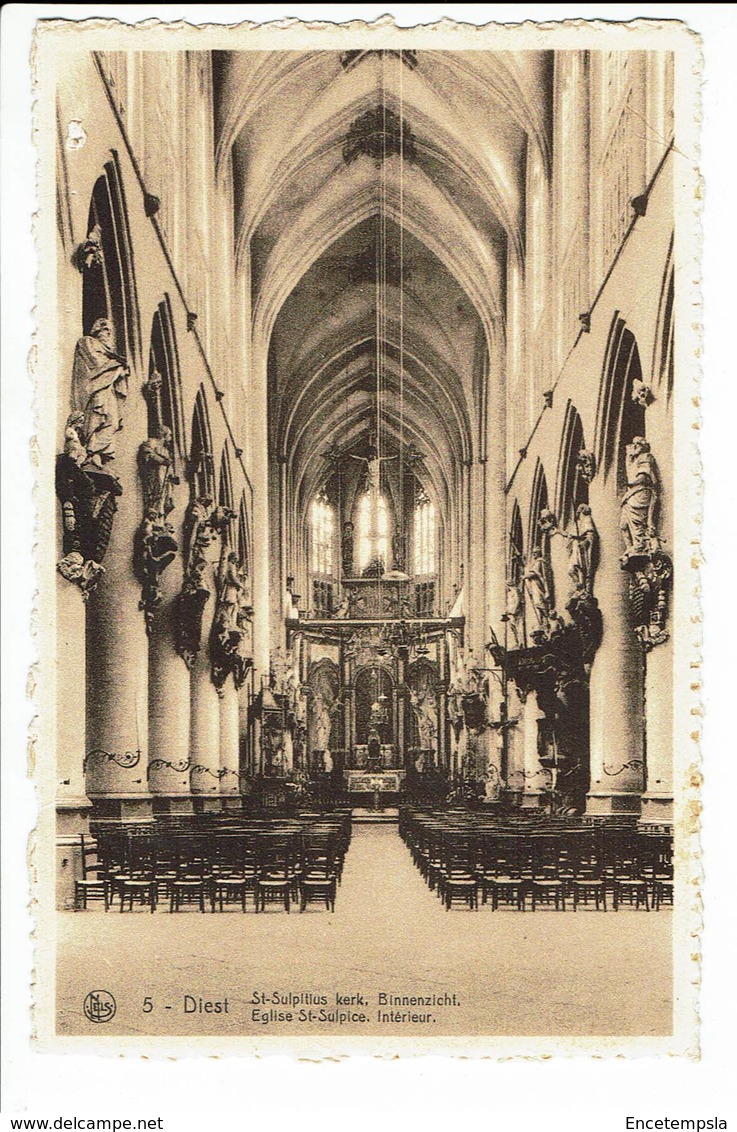 CPA - Carte Postale - Belgique -Diest - Intérieur De L'Eglise Saint Sulpice S1841 - Diest