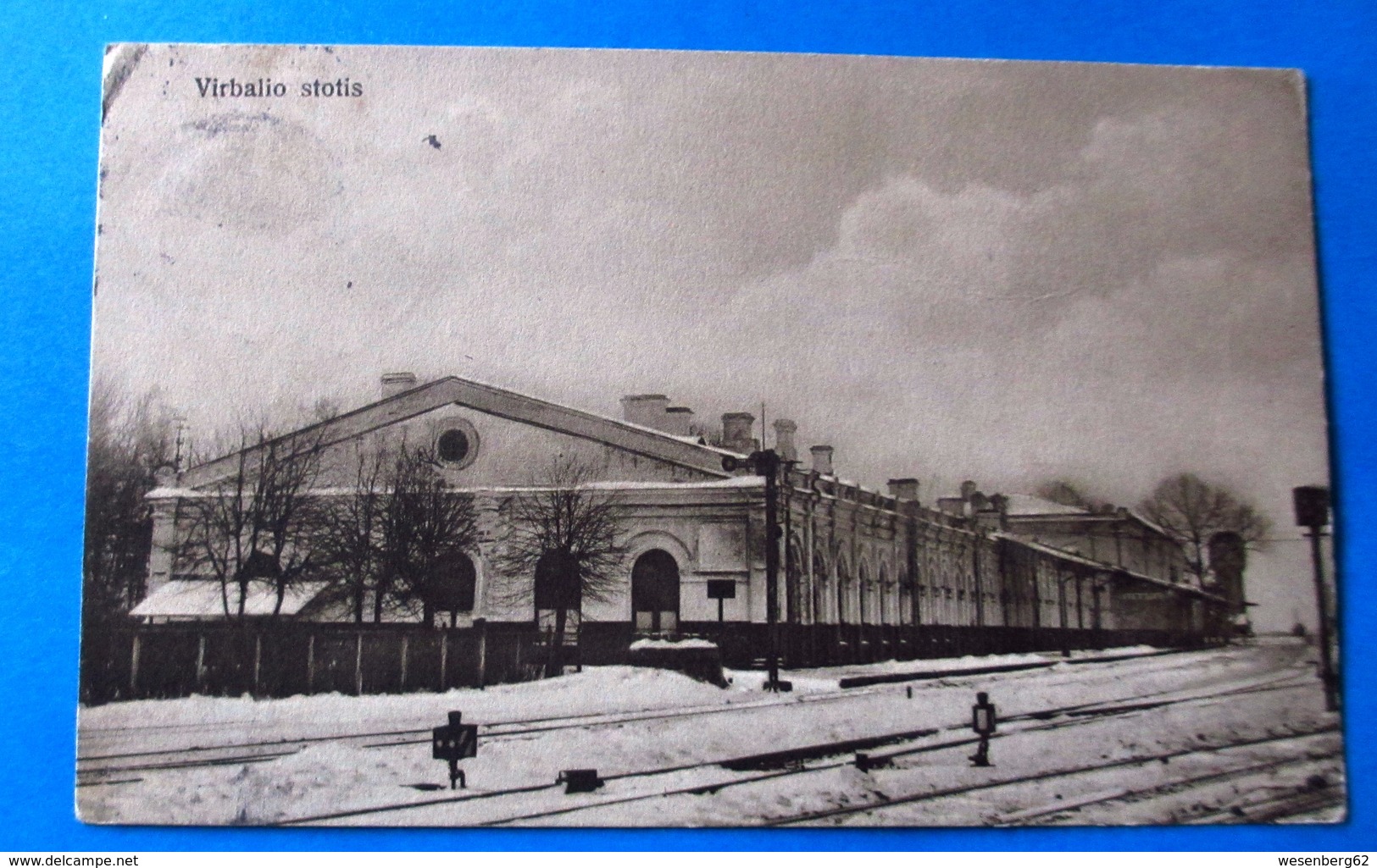 Virbalis Virbalio Stotis Railway Bahnhof   1932 OLD POSTCARD 2 Scans - Litouwen