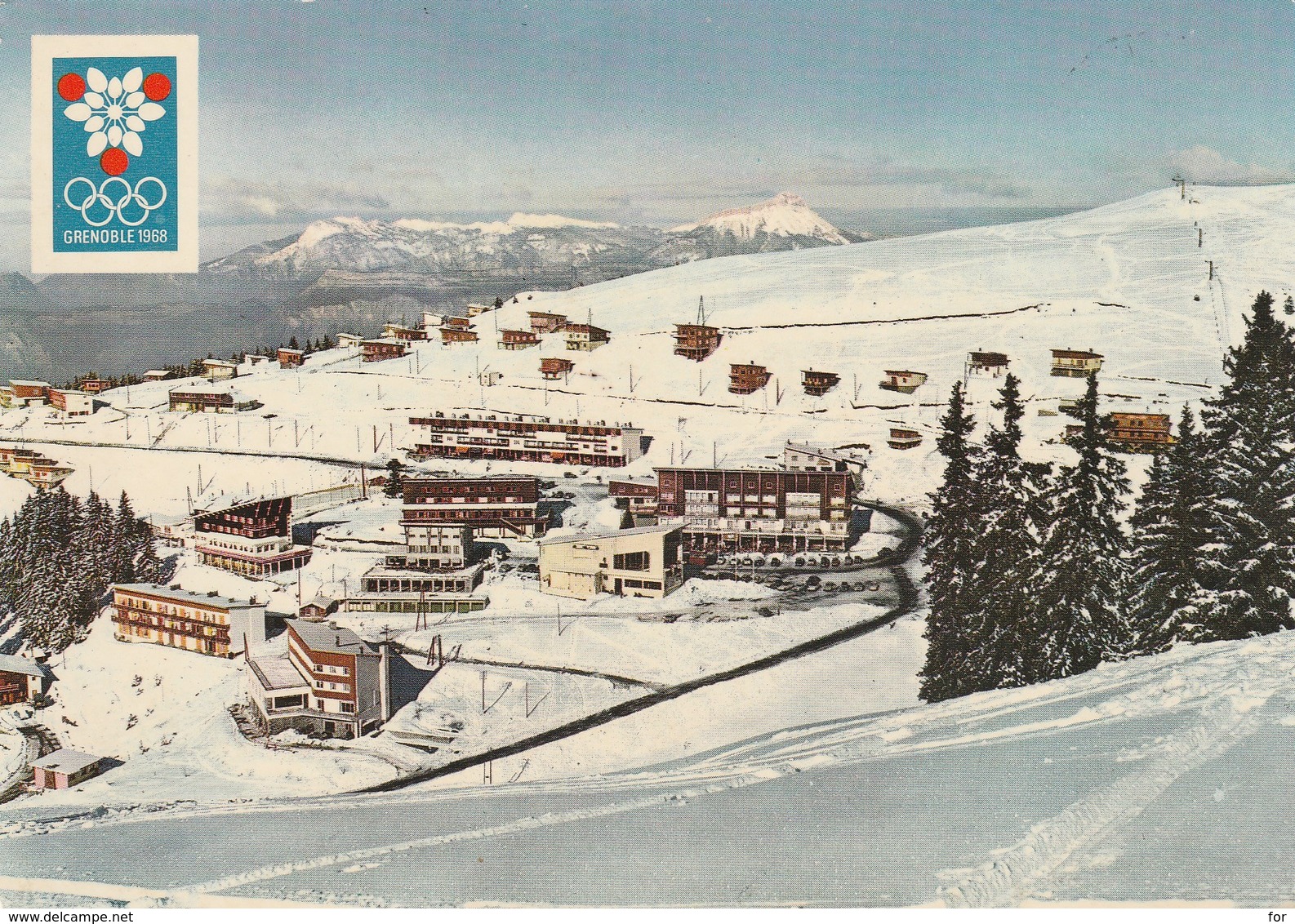 Isere : CHAMROUSSE : Xé Jeux Olympiques D'hiver - Grenoble 1968 ( Disciplines Alpines ) Cpsm Grand Format - Other & Unclassified