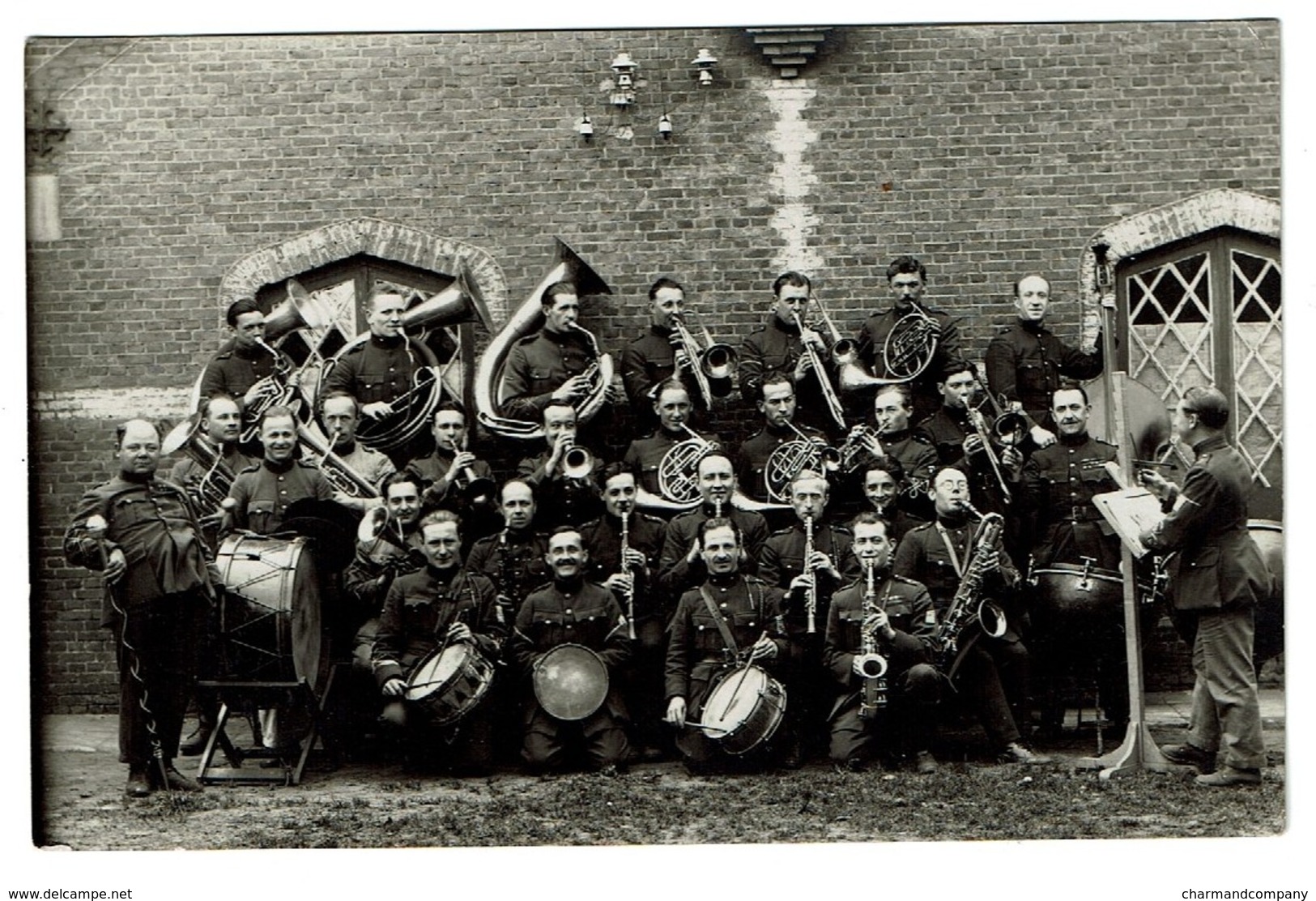 Carte Photo - Camp De Beverloo - Bourg Léopold - Répétition - Musiciens - 2 Scans - Autres & Non Classés