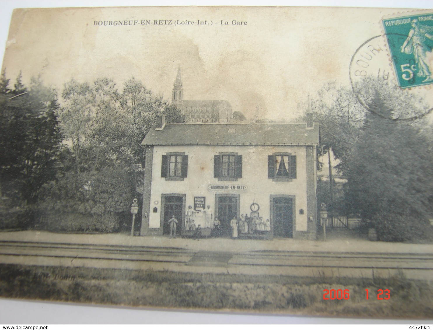 C.P.A.- Bourgneuf En Retz (44) - La Gare - 1919 - TTB (AN 24 ) - Bourgneuf-en-Retz