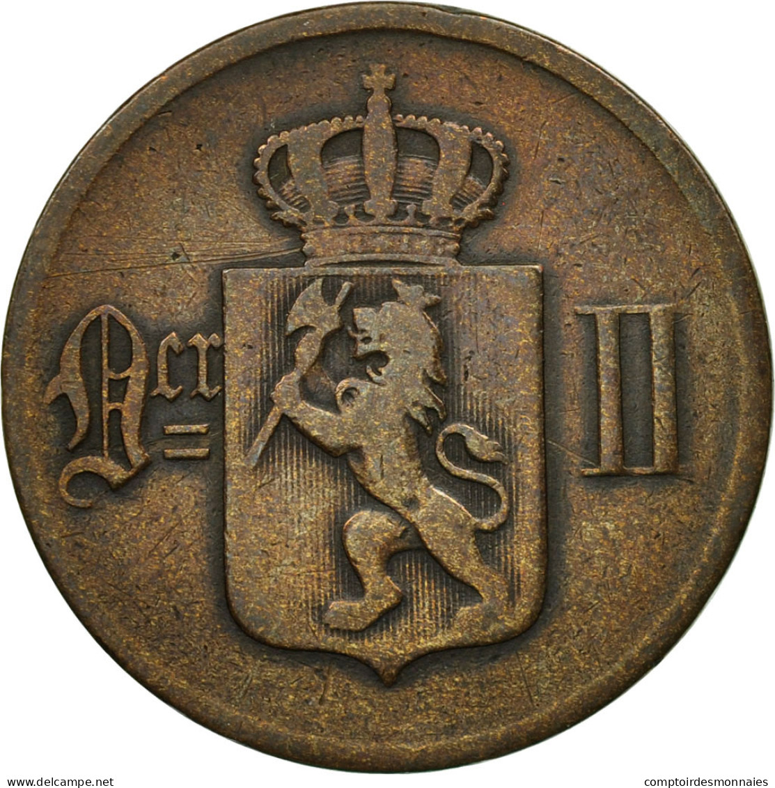 Monnaie, Norvège, 5 Öre, 1875, TTB, Bronze, KM:349 - Norvège