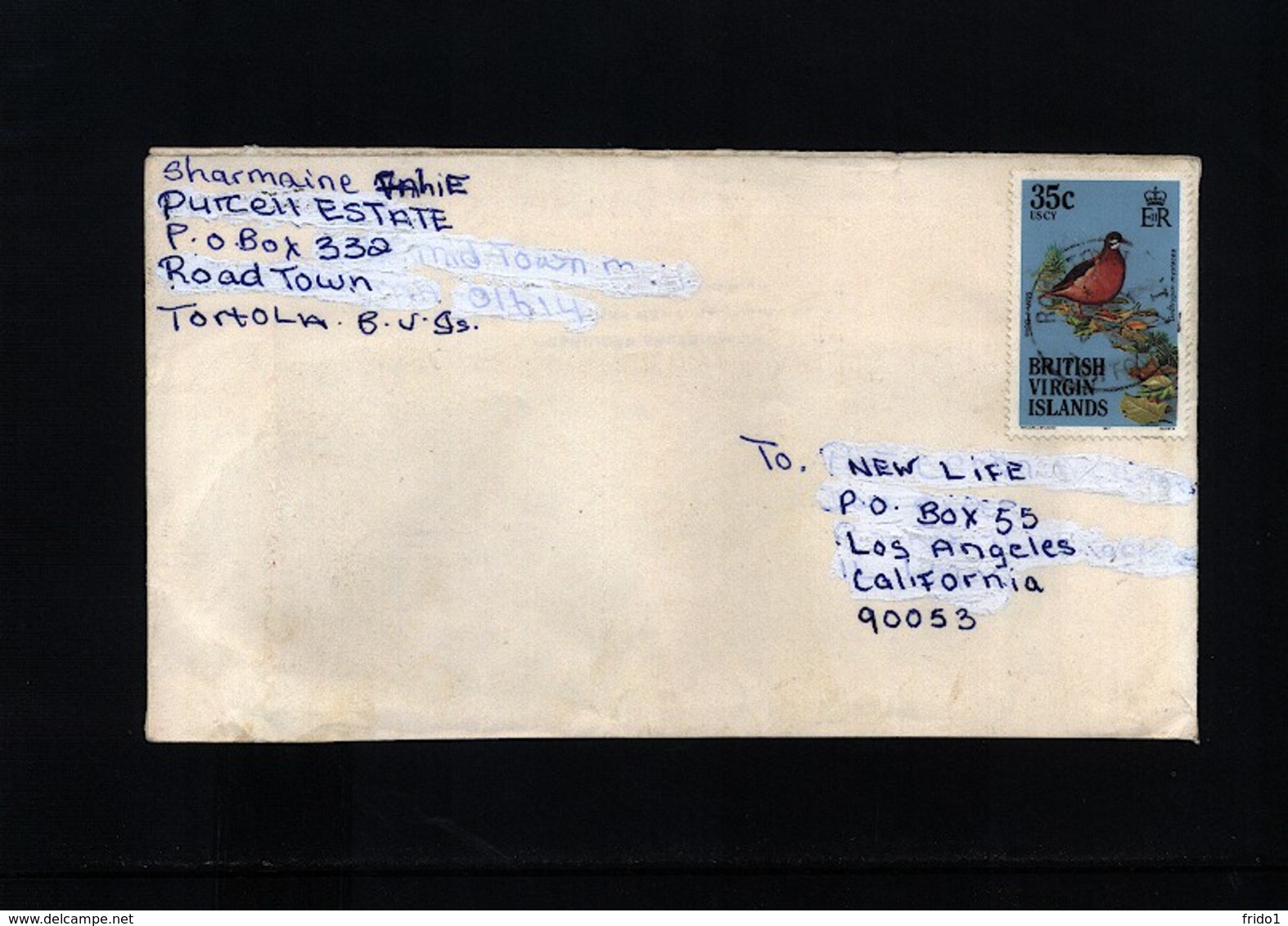 British Virgin Islands  Interesting Airmail Letter - British Virgin Islands