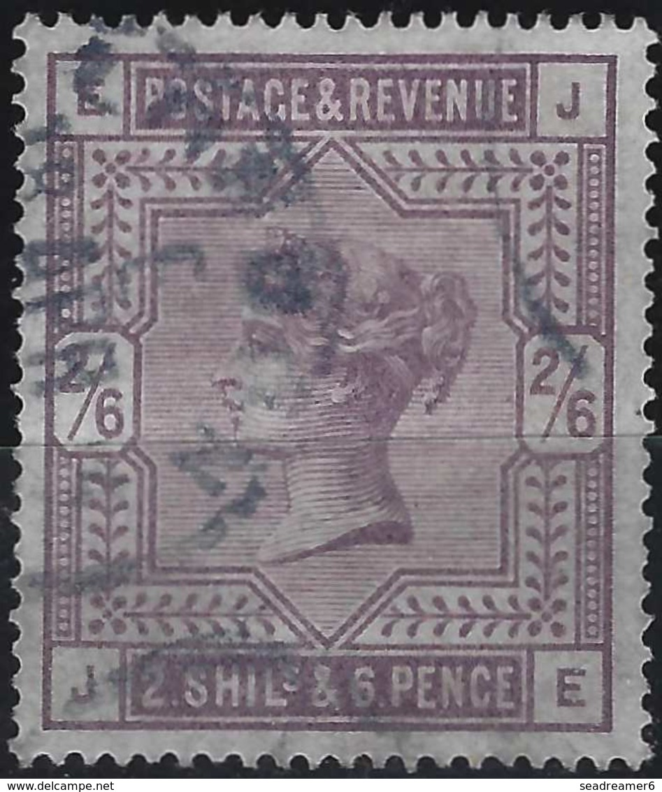 Grande Bretagne 1883 N°86 Obl,  2/6 Sh Violet Sur Papier Blanc Superbe Signé Calves - Oblitérés