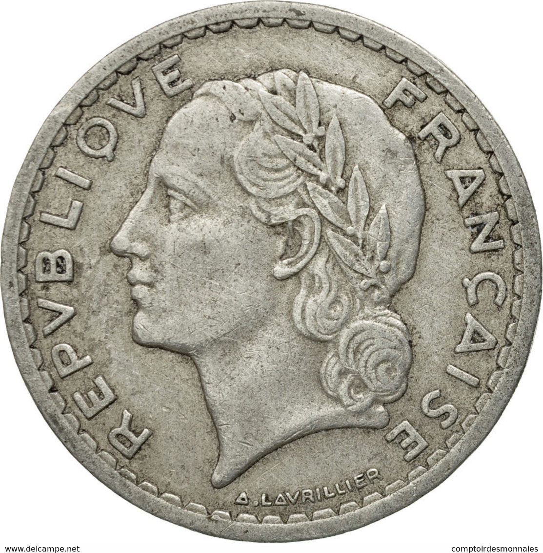 Monnaie, France, Lavrillier, 5 Francs, 1947, Paris, TB, Aluminium, KM:888b.1 - Autres & Non Classés