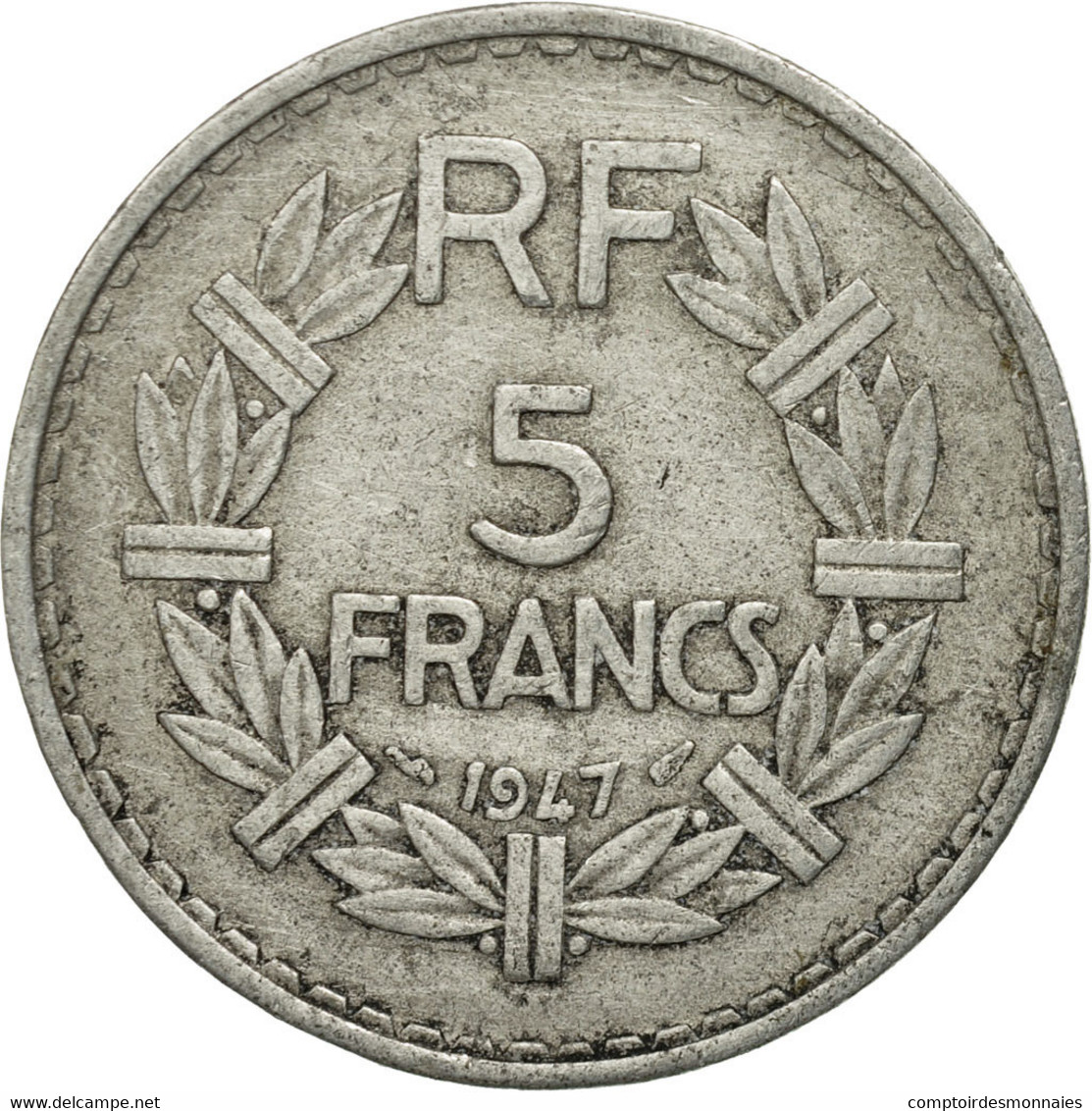 Monnaie, France, Lavrillier, 5 Francs, 1947, Paris, TB, Aluminium, KM:888b.1 - Autres & Non Classés