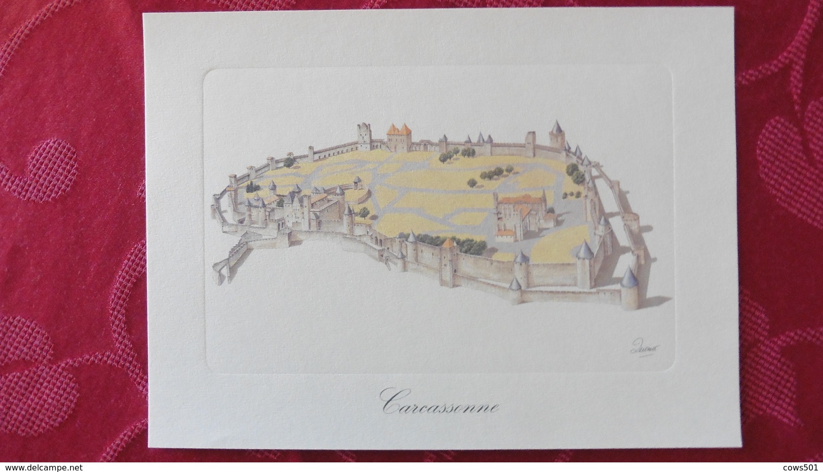 Carcassonne :Gravure :Tableaux & Dessins D'art > Estampes & Gravures - Estampes & Gravures