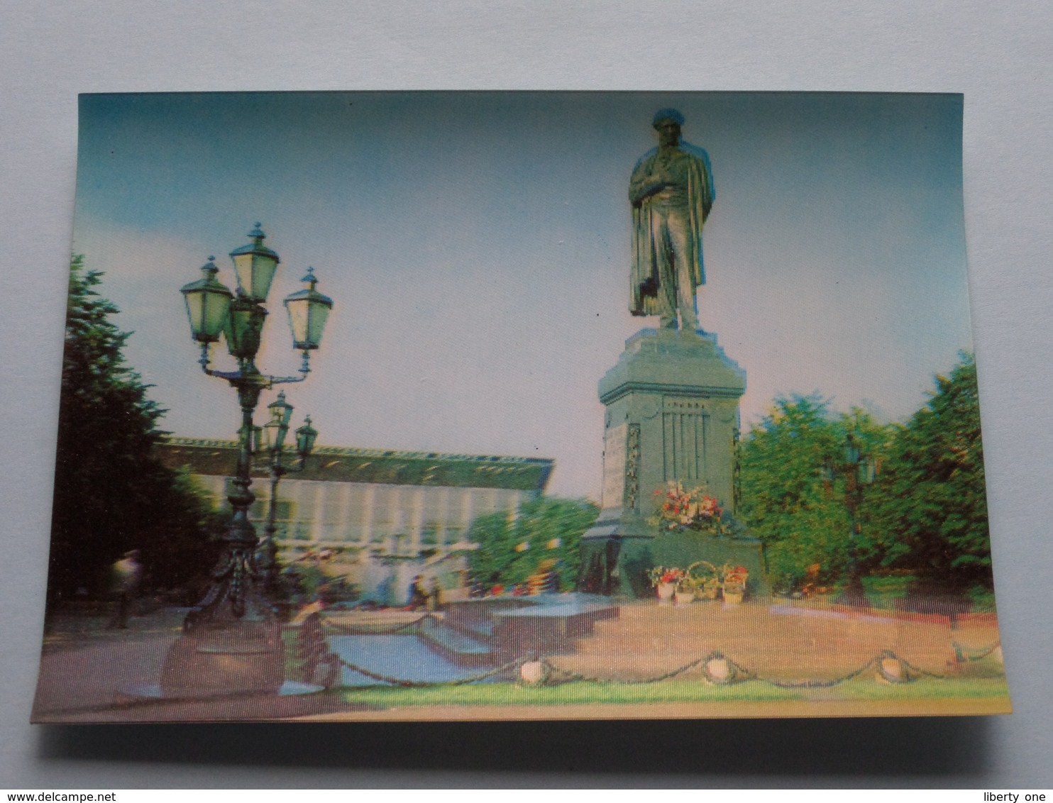 MOSCOW Monument Of A.S. PUSHKIN ( Details : Zie Foto's ) 3D ! - Russie