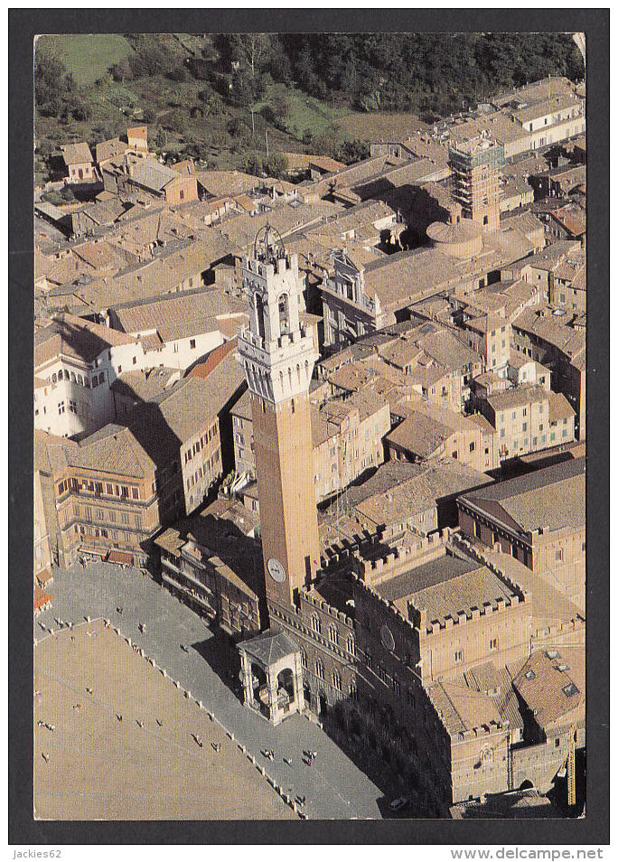 82805/ SIENA, Piazza Del Campo, Torre Del Mangia E Palazzo Comunale - Siena