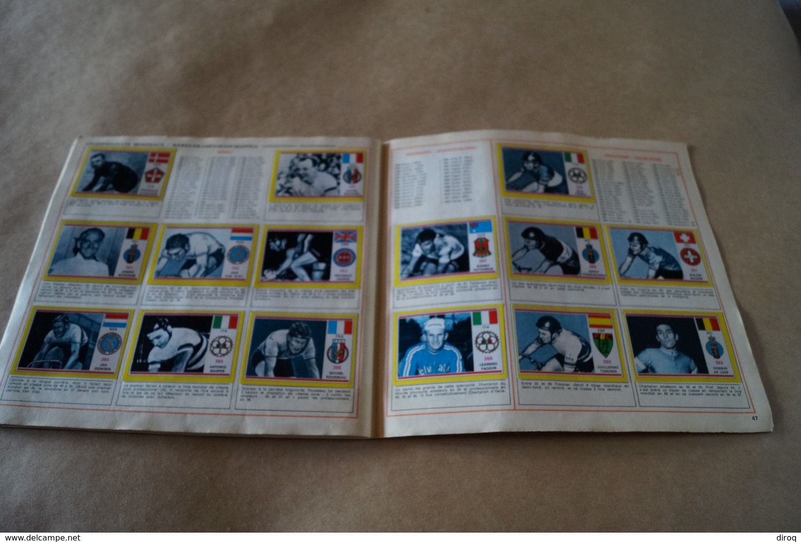 Panini Sprint 73 ,superbe état de collection, 347 images sur 400 ,collector original RARE,Cyclisme