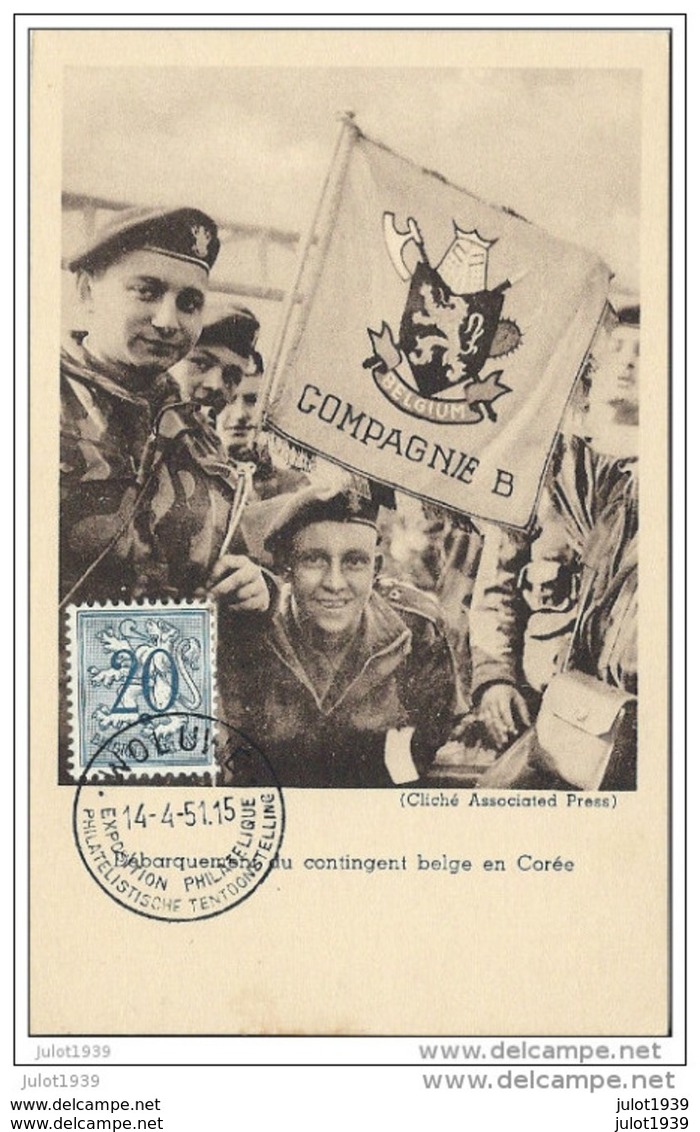 GUERRE DE COREE ..-- 1951 . Débarquement Du Contingent Belge . Compagnie B . - Corée Du Sud