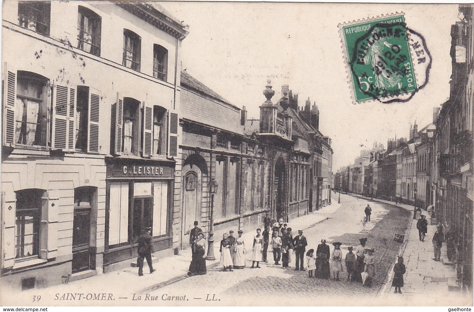 F62-027 SAINT OMER - La Rue Carnot - Boutique G. LEISTER - Saint Omer