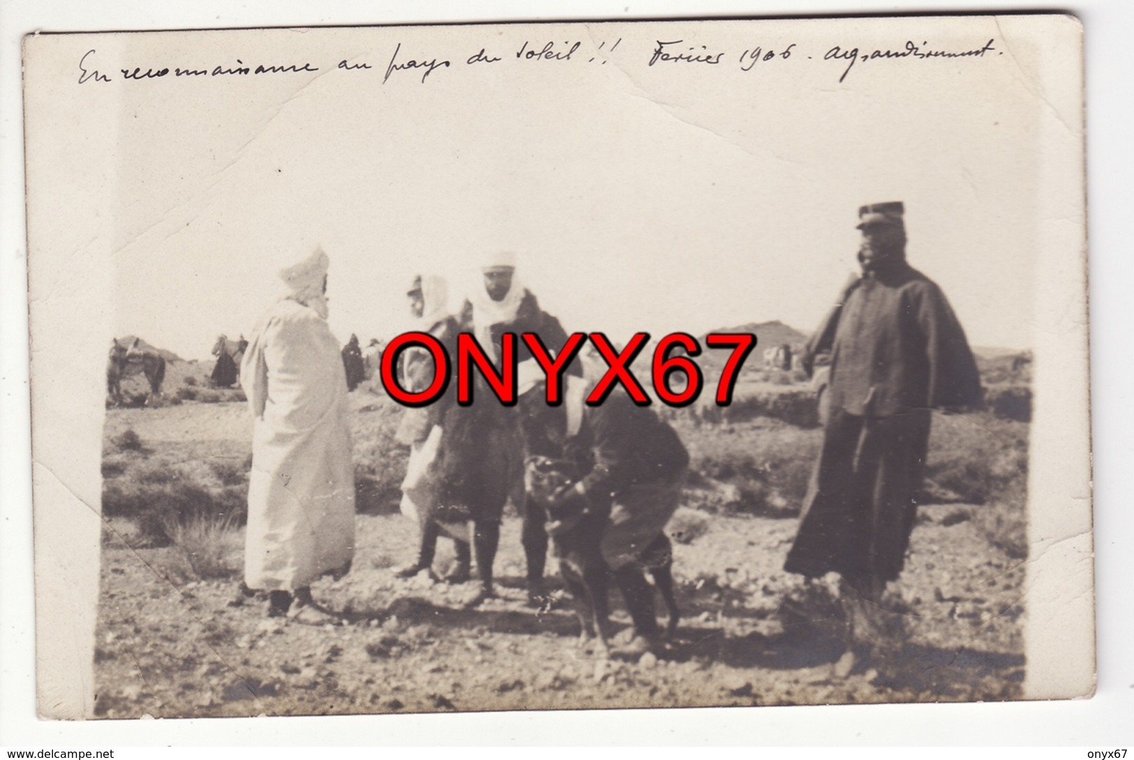 Carte Postale Photo Militaire Français COLOMB-BECHAR (Afrique-Algérie-Sud-Oranais) Occupation Française Février 1906 - Bechar (Colomb Béchar)