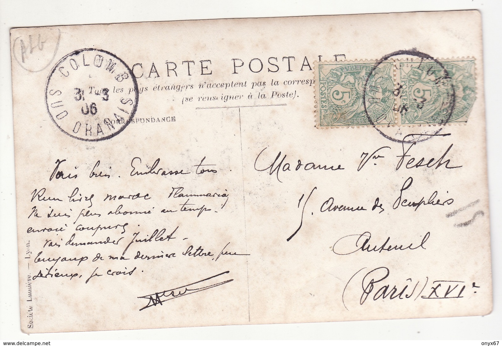 Carte Postale Photo Militaire Français COLOMB-BECHAR (Afrique-Algérie-Sud-Oranais) Occupation Française Février 1906 - Bechar (Colomb Béchar)
