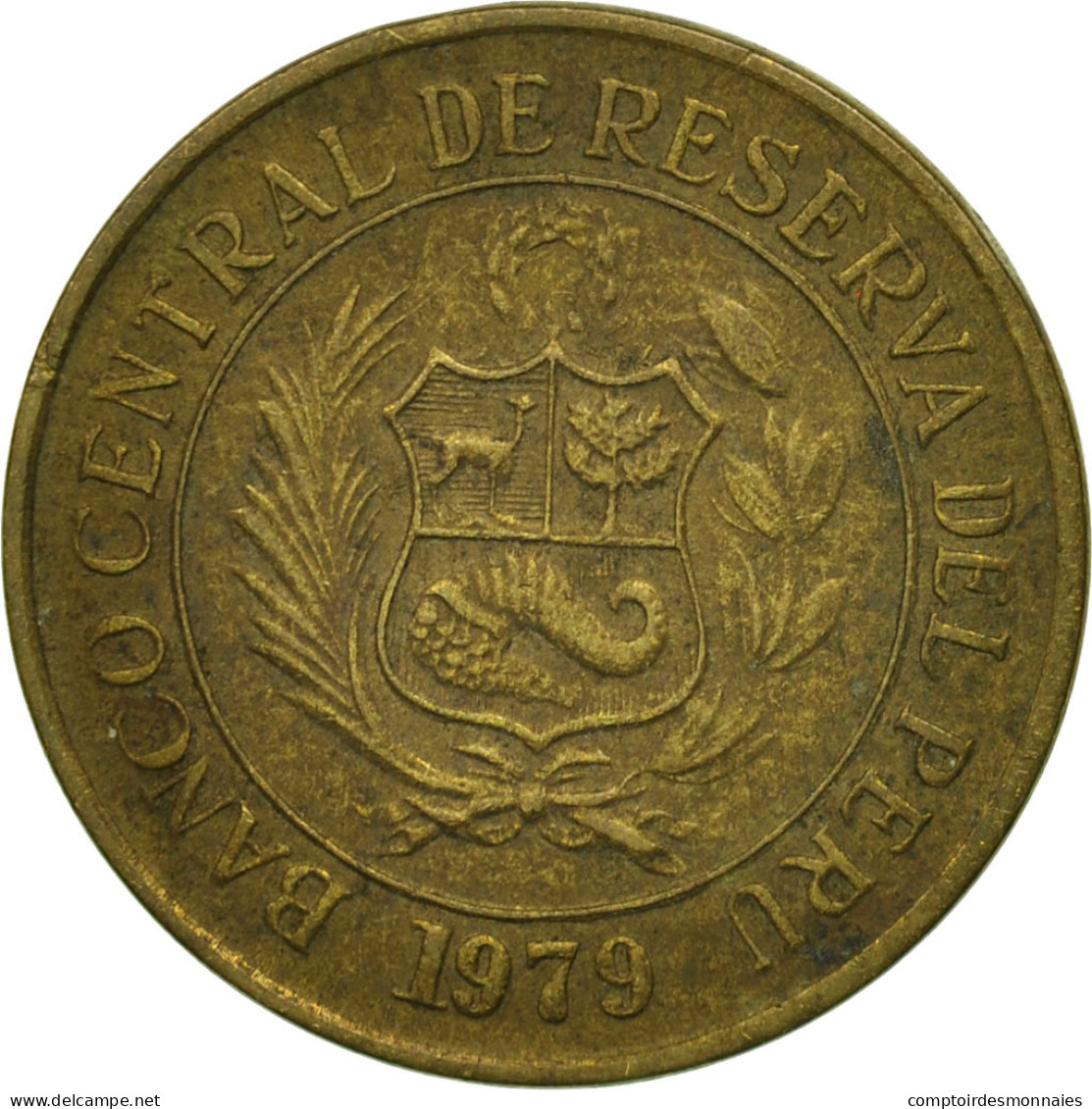 Pérou, 10 Soles, 1979, Lima, TB+, Laiton, KM:272.2 - Pérou