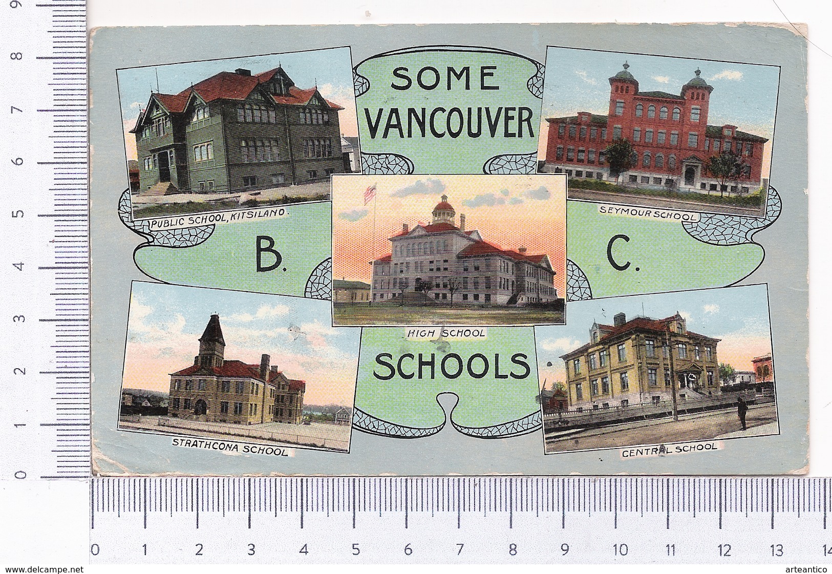 Some Vancouver Schools ~ 1916 ~ High School ~ Kitsiland ~ Seymor ~ Strathcona ~ Central - Vancouver