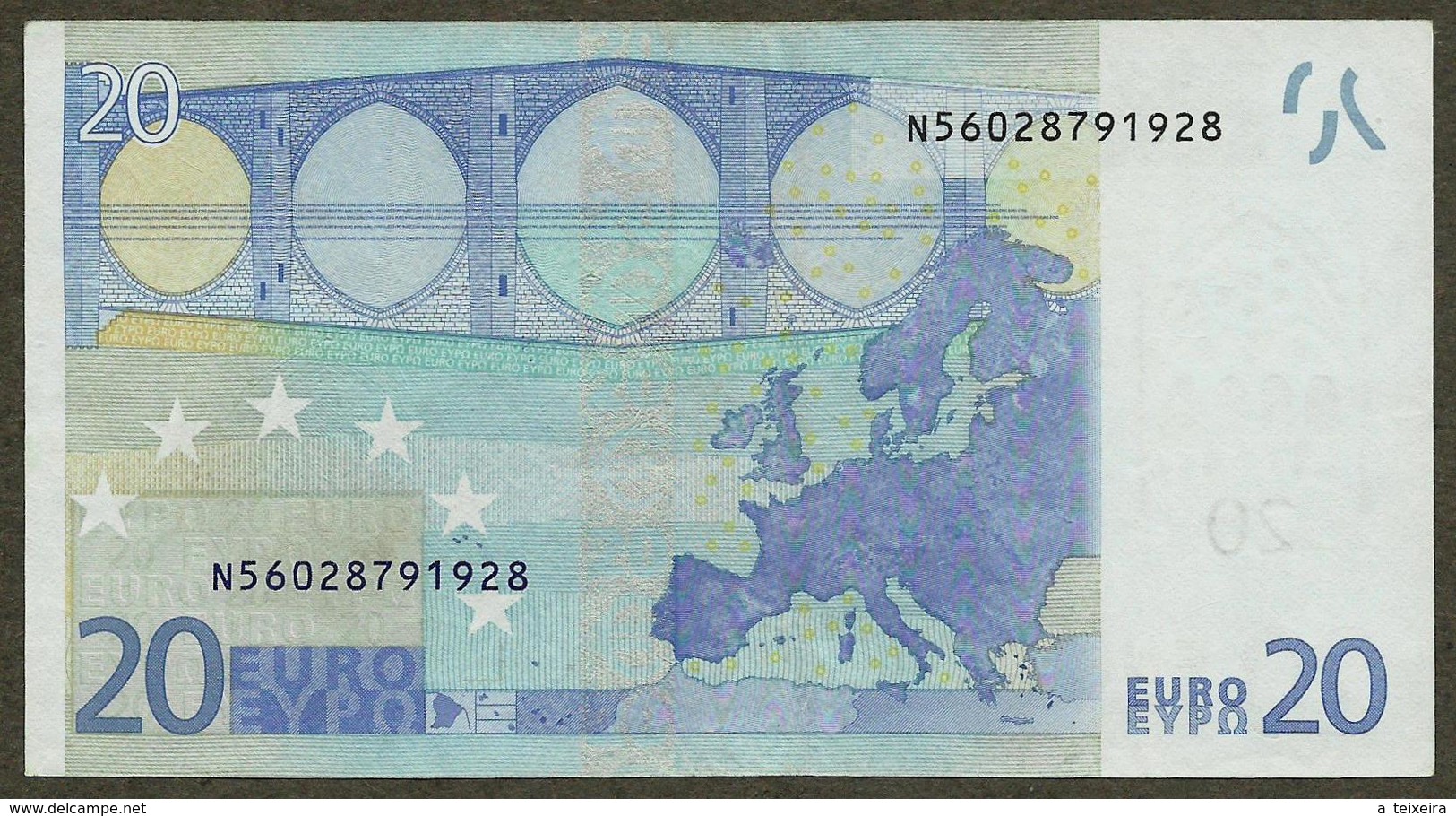 Autriche - N - 20 Euro - F003 - N56028791928 - Trichet - Circulated - 20 Euro