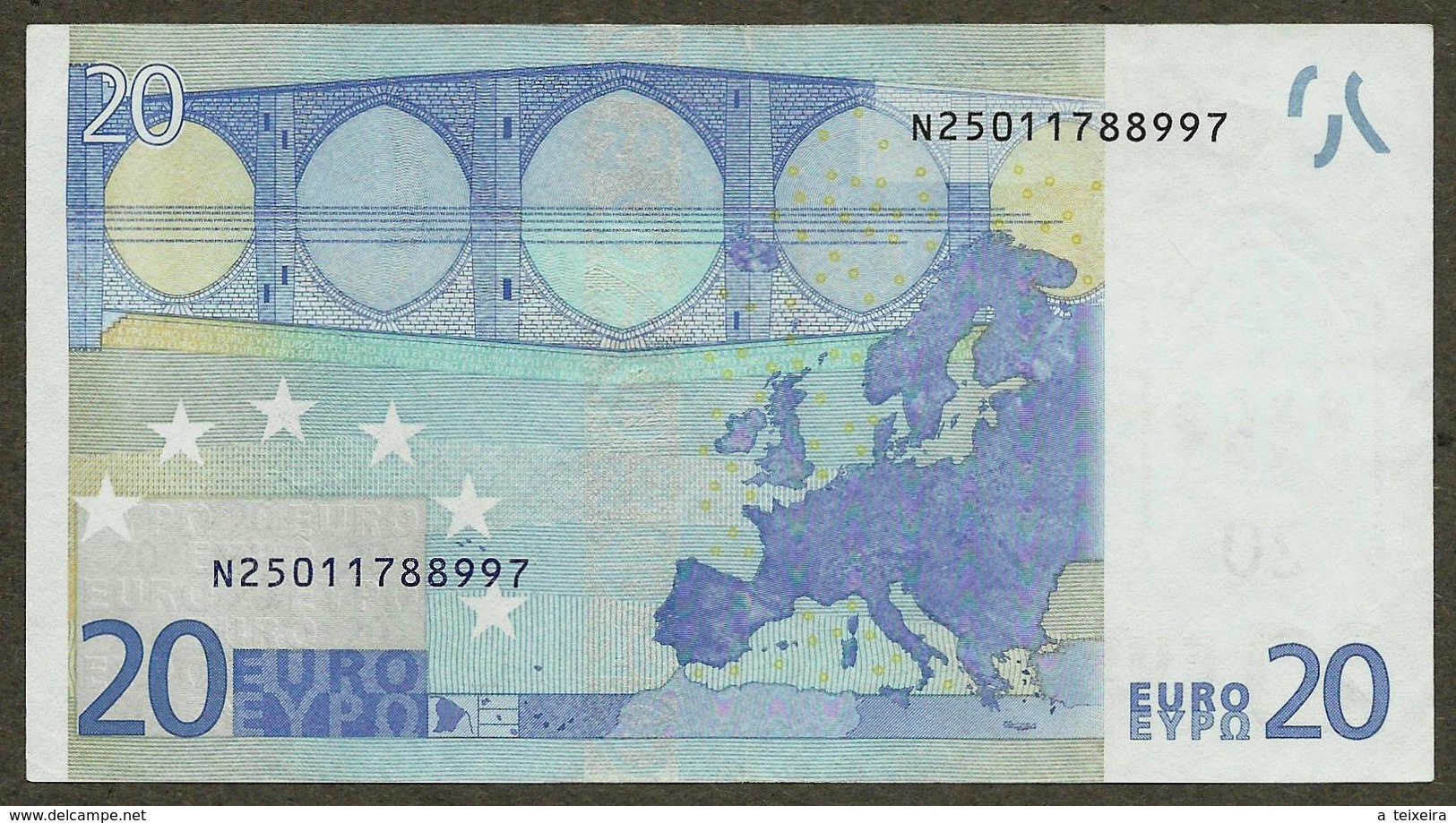 Autriche - N - 20 Euro - F001 - N25011788997 - Duisenberg - Circulated - 20 Euro