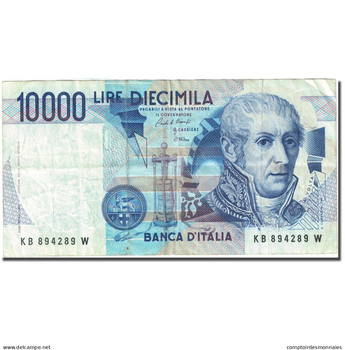 Billet, Italie, 10,000 Lire, 1982-1983, 1984-09-03, KM:112a, TB - 10000 Lire