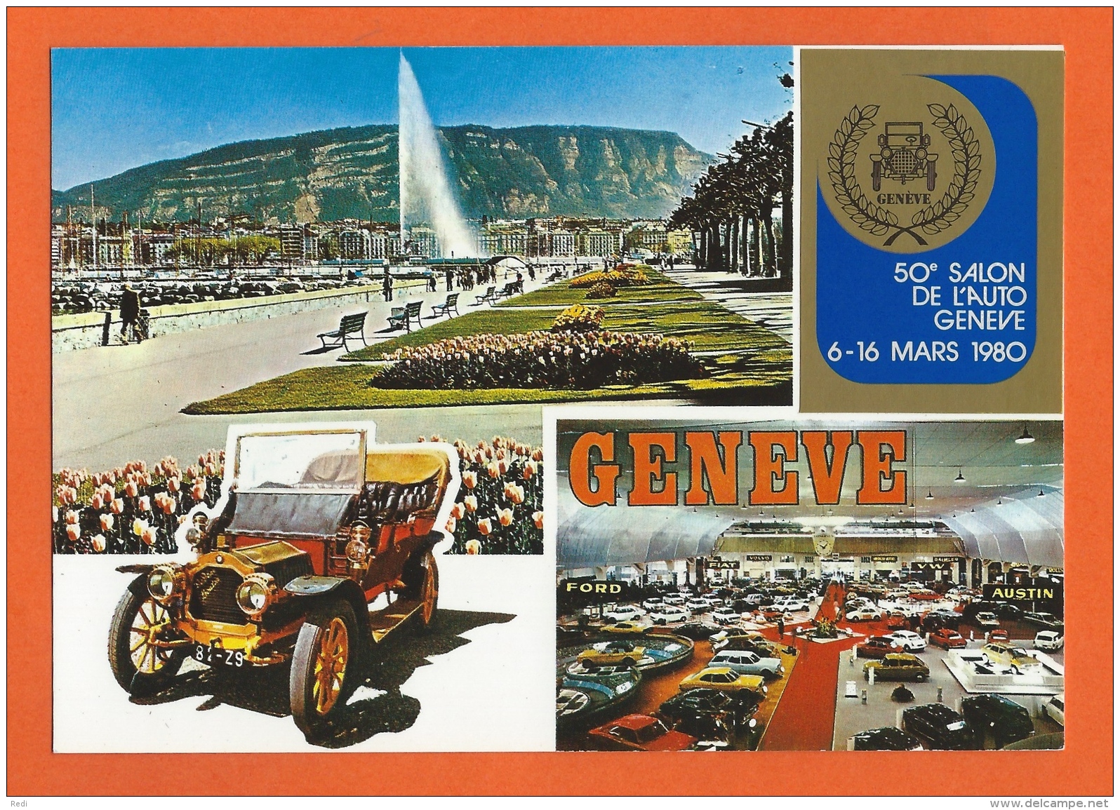 50e SALON DE L'AUTO GENÈVE 6-16 MARS 1980 - Genève - Salon International De L'Automobile - Voitures De Tourisme
