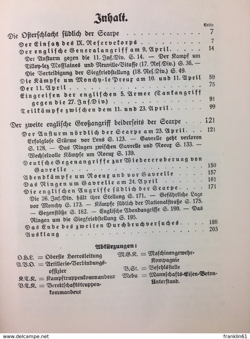 Die Osterschlacht Bei Arras 1917; II. Teil Zwischen Scarpe Und Bullecourt. - 4. 1789-1914