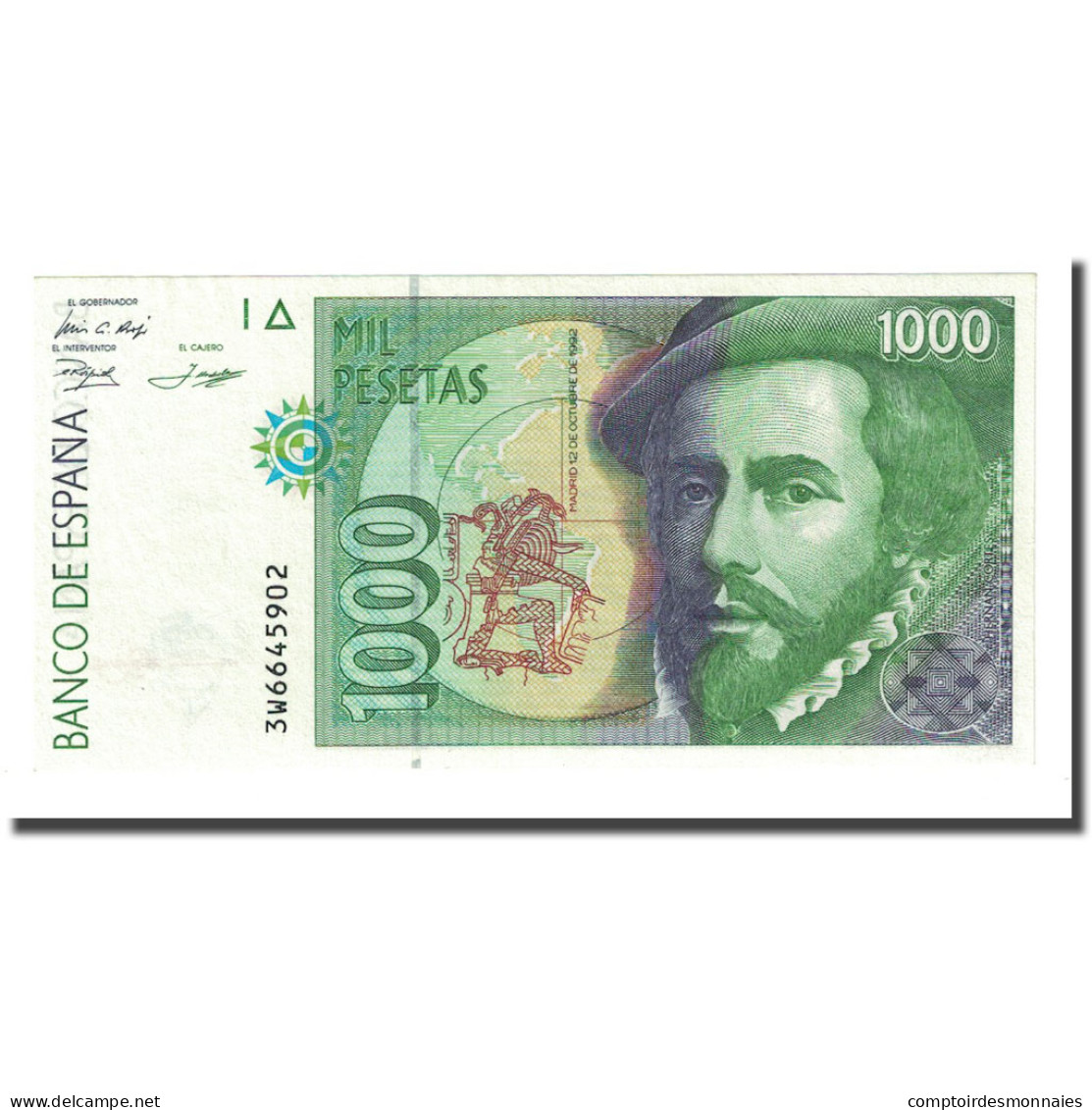 Billet, Espagne, 1000 Pesetas, 1992-10-12, KM:163, NEUF - [ 4] 1975-… : Juan Carlos I