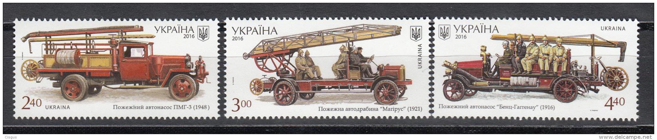 Uk Ukraine 2016 Mi. Nr. 1579-1581 Fire Trucks - Ukraine