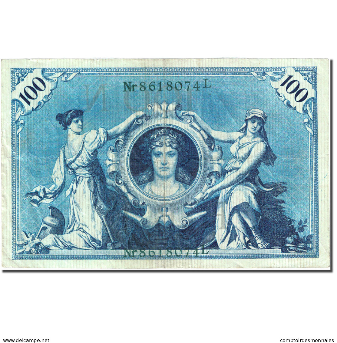 Billet, Allemagne, 100 Mark, 1908, 1908-02-07, KM:34, TTB - 100 Mark