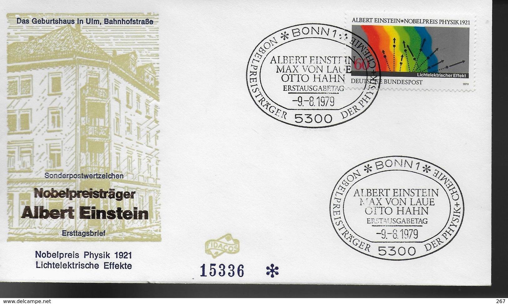 ALLEMAGNE  FDC  1979  Prix Nobel  Physique Albert Einstein - Albert Einstein