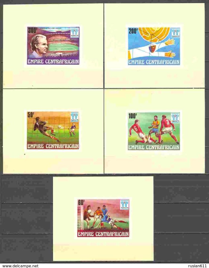 Soccer Football Central Africa Centrafricaine Luxes 513/7 1978 World Cup Argentina MNH ** - 1978 – Argentine