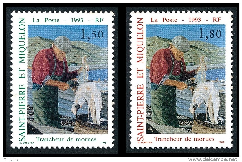 ST-PIERRE ET MIQUELON Année Complète 1993 - Yv. 572 à 591 ** MNH  Faciale= 11,24 EUR - 20 Timbres  ..Réf.SPM11465 - Années Complètes