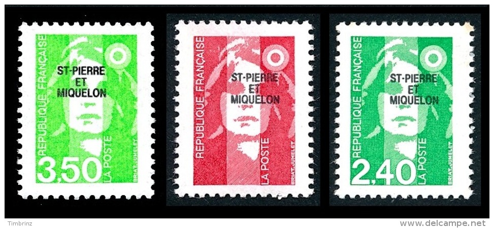 ST-PIERRE ET MIQUELON Année complète 1993 - Yv. 572 à 591 ** MNH  Faciale= 11,24 EUR - 20 timbres  ..Réf.SPM11465