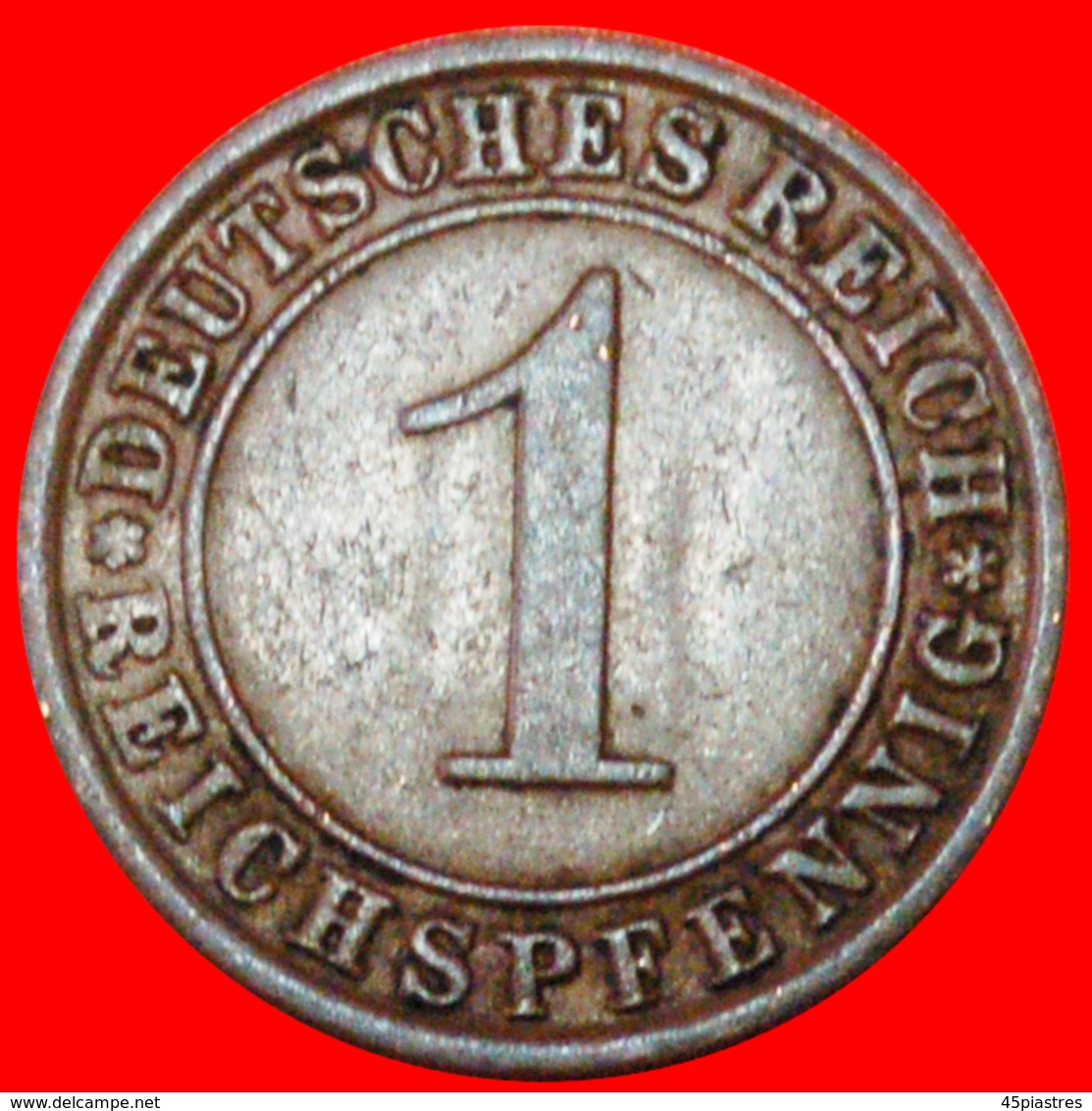 # WHEATSHEAF: GERMANY ★1 REICHSPFENNIG 1924J! LOW START ★ NO RESERVE! - 1 Renten- & 1 Reichspfennig